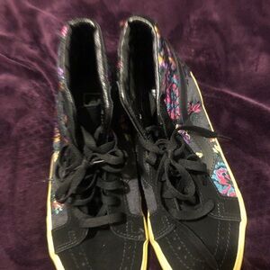 Floral High-Top Sneakers